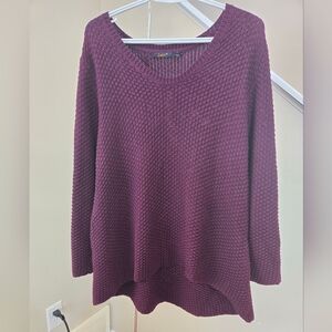 Dex Women's Deep Purple Scoop Neck Sweater